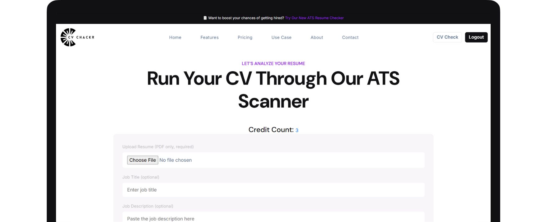 ATS Resume Checker Banner